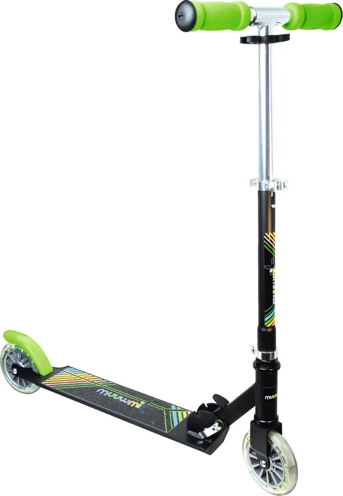Trottinette Réglable pour Enfant Muuwmi Neon Idéale pour l'École Vert