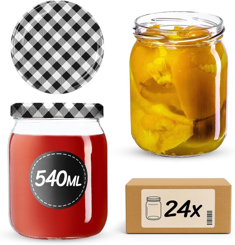 KADAX zaváracie poháre s viečkom "Senna", poháre na džem, Obrázok produktu 