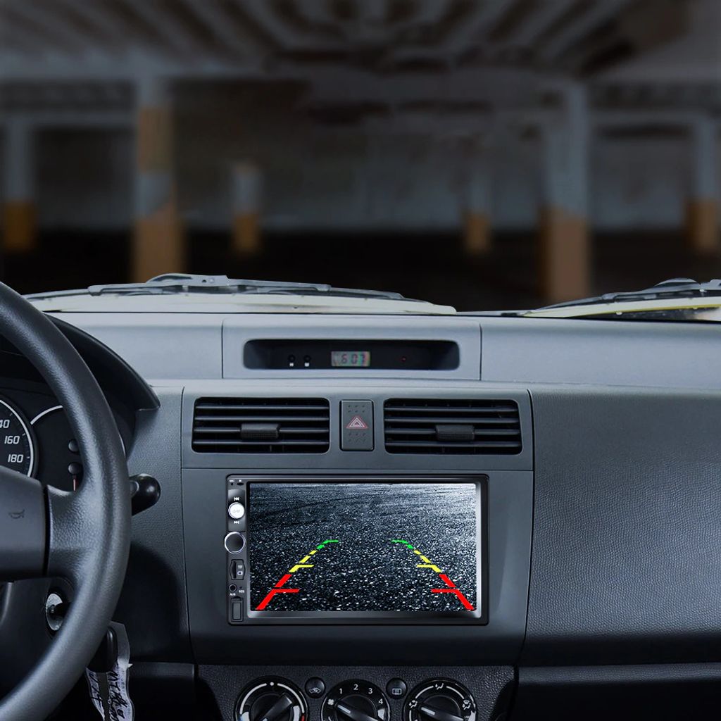 Hikity 2Din Android Autoradio Eingebautes DAB+ und CarPlay Android Auto, 7  Autoradio mit Navi Auto Radio Touch Display mit Mirror Link FM/AM Radio, 6  USB Port, WiFi, Rückfahrkamera, SWC: : Elektronik 
