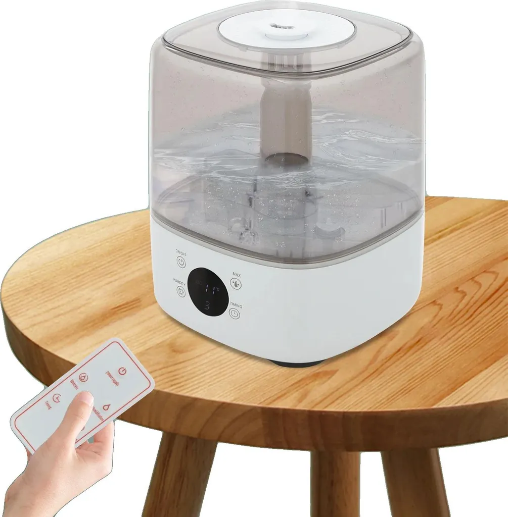 Humidificateur d'air ultrasonique avec 3 niveaux de brume et télécommande