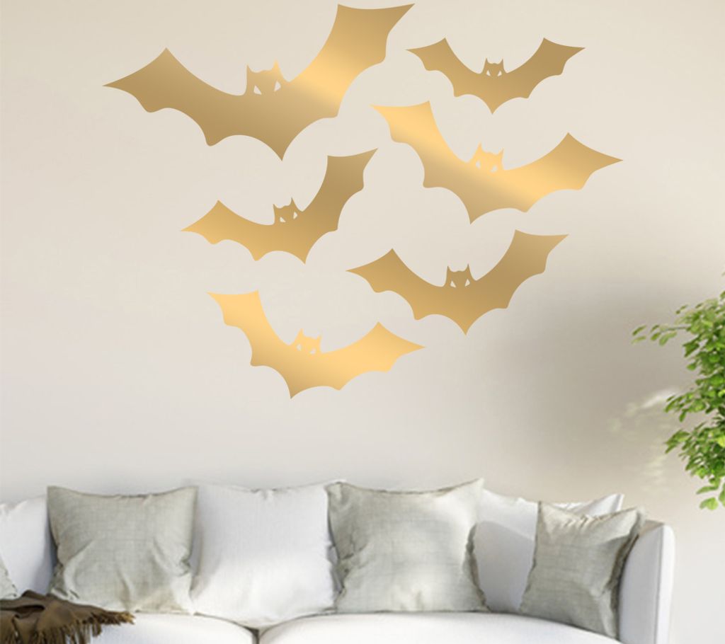 Fledermaus Schwarm Wandtattoo in 6 Größen - Wandaufkleber Wall Sticker - Dekoration, Küche, Wohnzimmer, Schlafzimmer, Badezimmer
