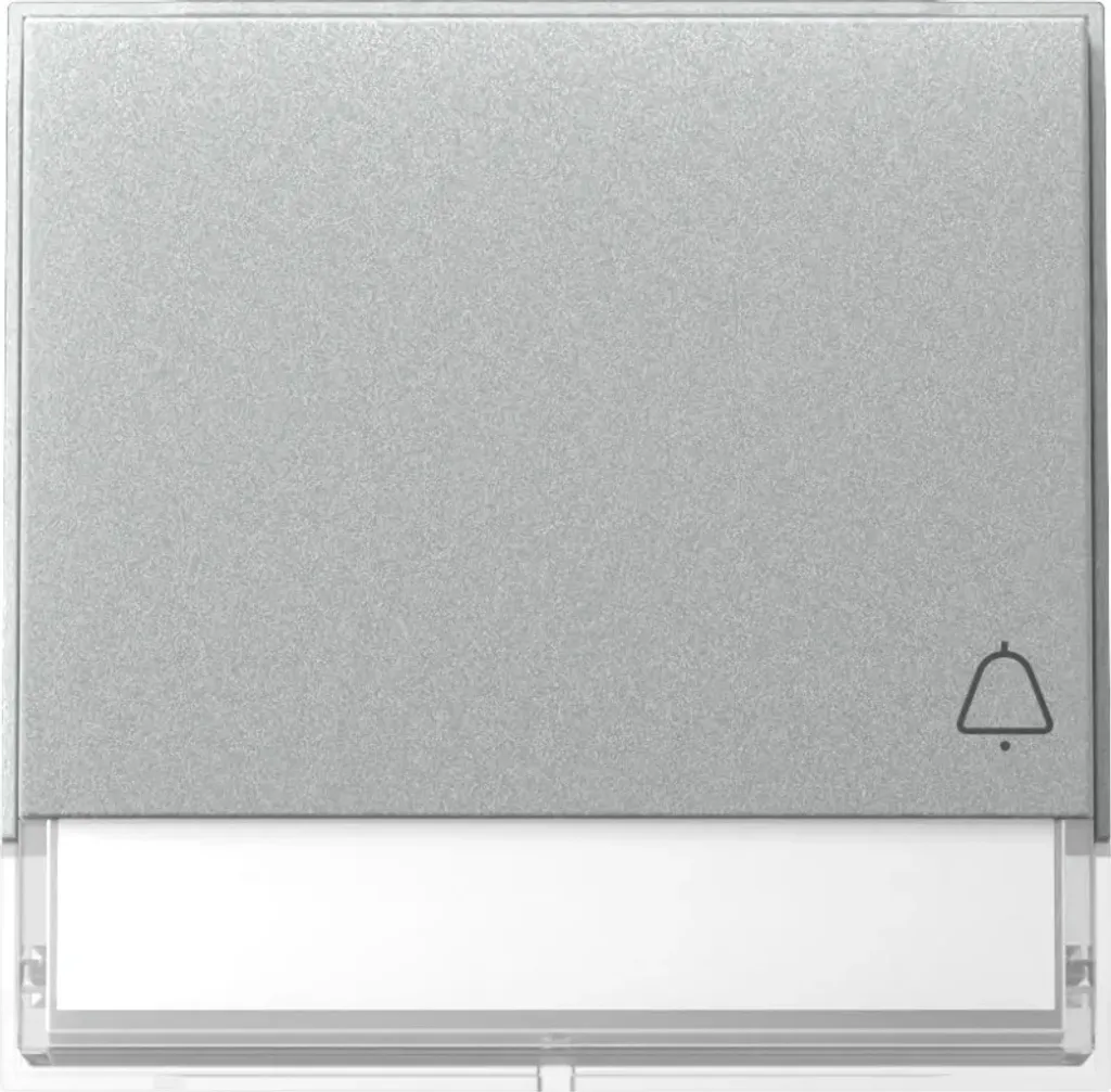 Bouton poussoir sonnette Gira TX44 aluminium pour montage encastré 367365