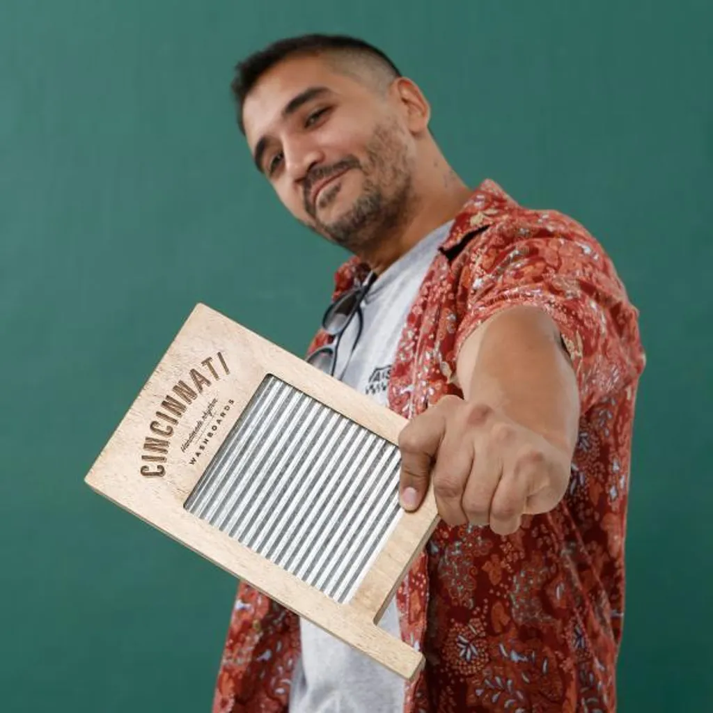 Mini Washboard Percussion CW-1 Pocket : Rythmique Portable avec Chiffon - 3