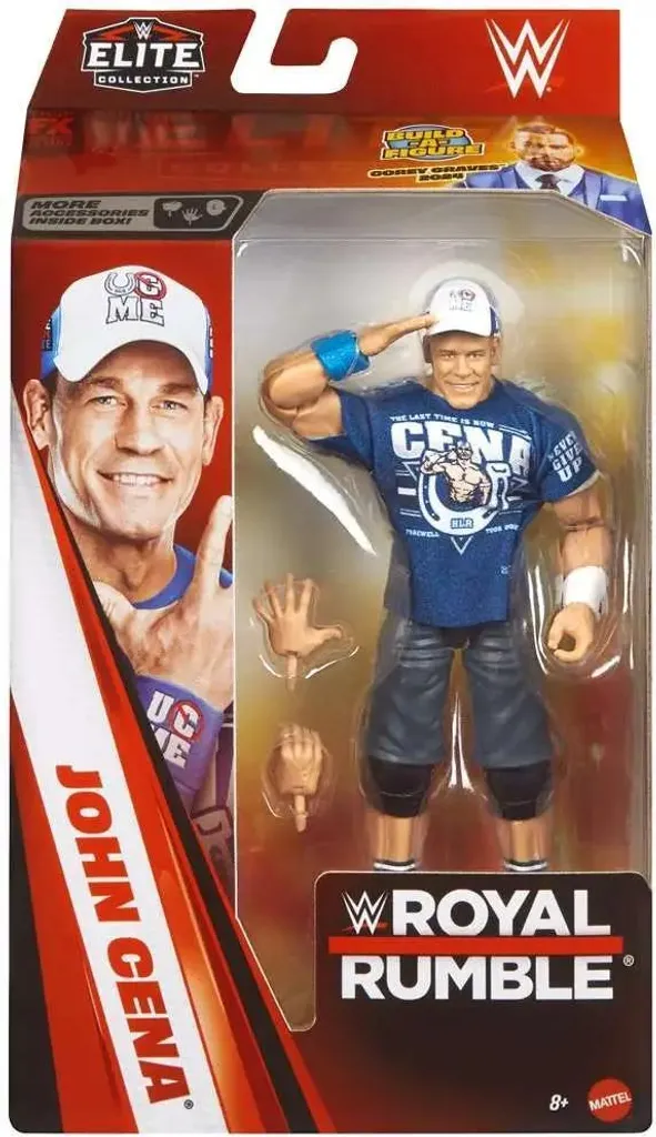Figurine WWE John Cena Elite 15 cm idéale pour collectionneur Royal