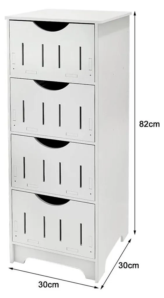 Meuble d'appoint étroit 30 cm pour optimiser le rangement de la douche
