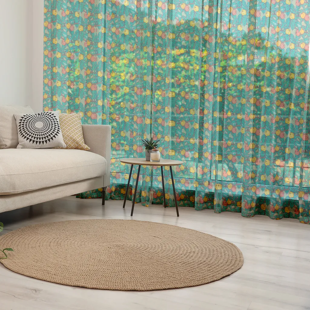 ABAKUHAUS Arazzo Tropicale Monstera 135x274 - Arredo Soggiorno Seta