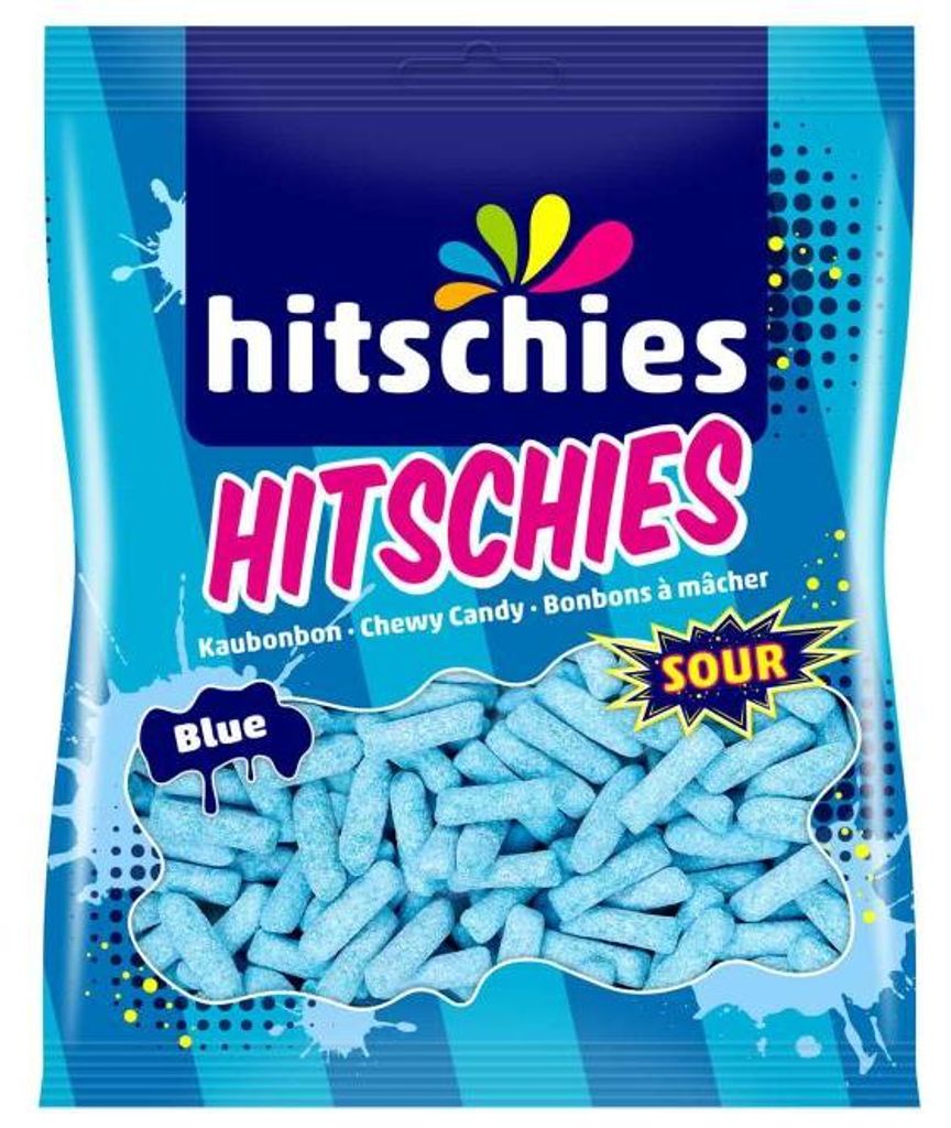 Hitschies Sour Blue (140g Beutel) Produktbild 