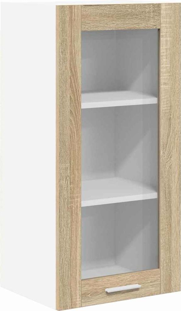 vidaXL Hängeschrank mit Tür Sonoma-Eiche 40 x 31 x 80 cm Holzwerkstoff