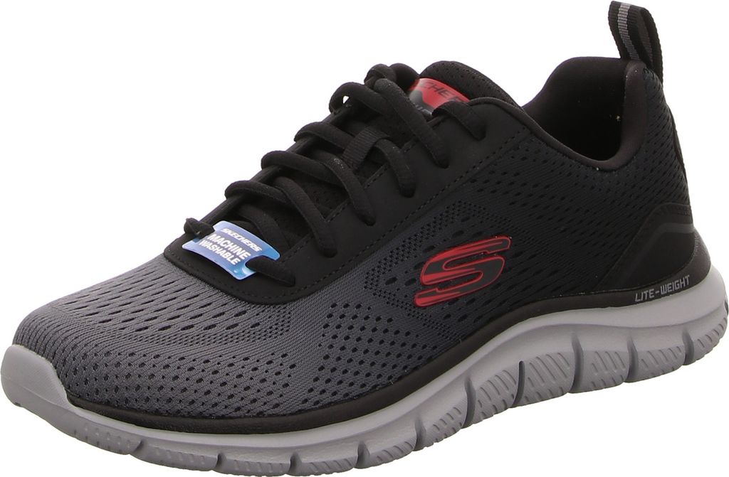 Skechers Schnürhalbschuhe bequem in schwarz, Gr. 48.5