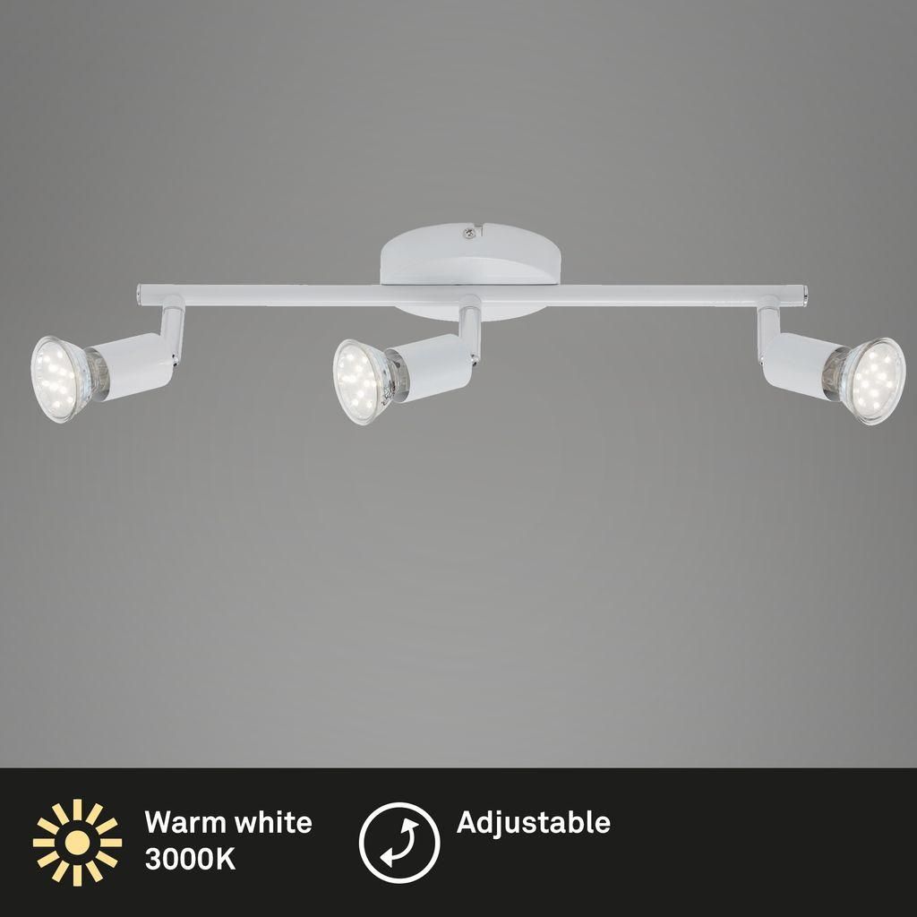 LED Spot Deckenleuchte, 38,5 cm, 9 W, Weiß, Briloner Produktbild 