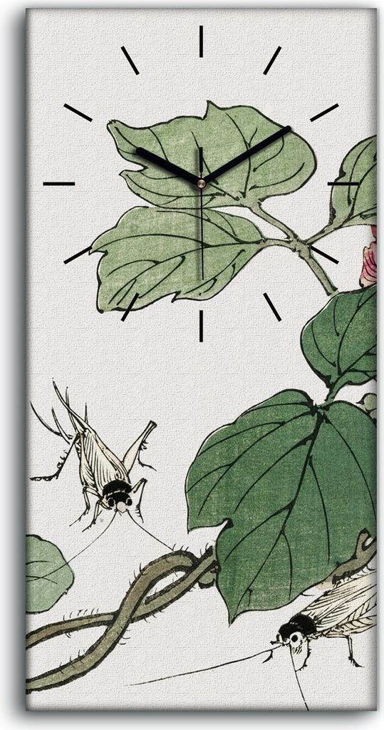 Wanduhr Bürouhr Leinwand Bild 30x60 Malerei Asiatische Produktbild 