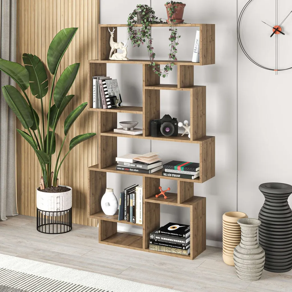 Étagère de rangement moderne Karmato Hitit pour livres et décoration