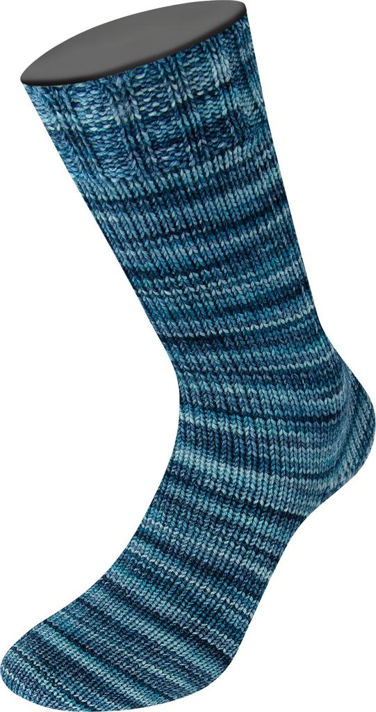 Lana Grossa - Vintage Socks Multi 1055 türkisgrün petrol graublau dunkelpetrol
