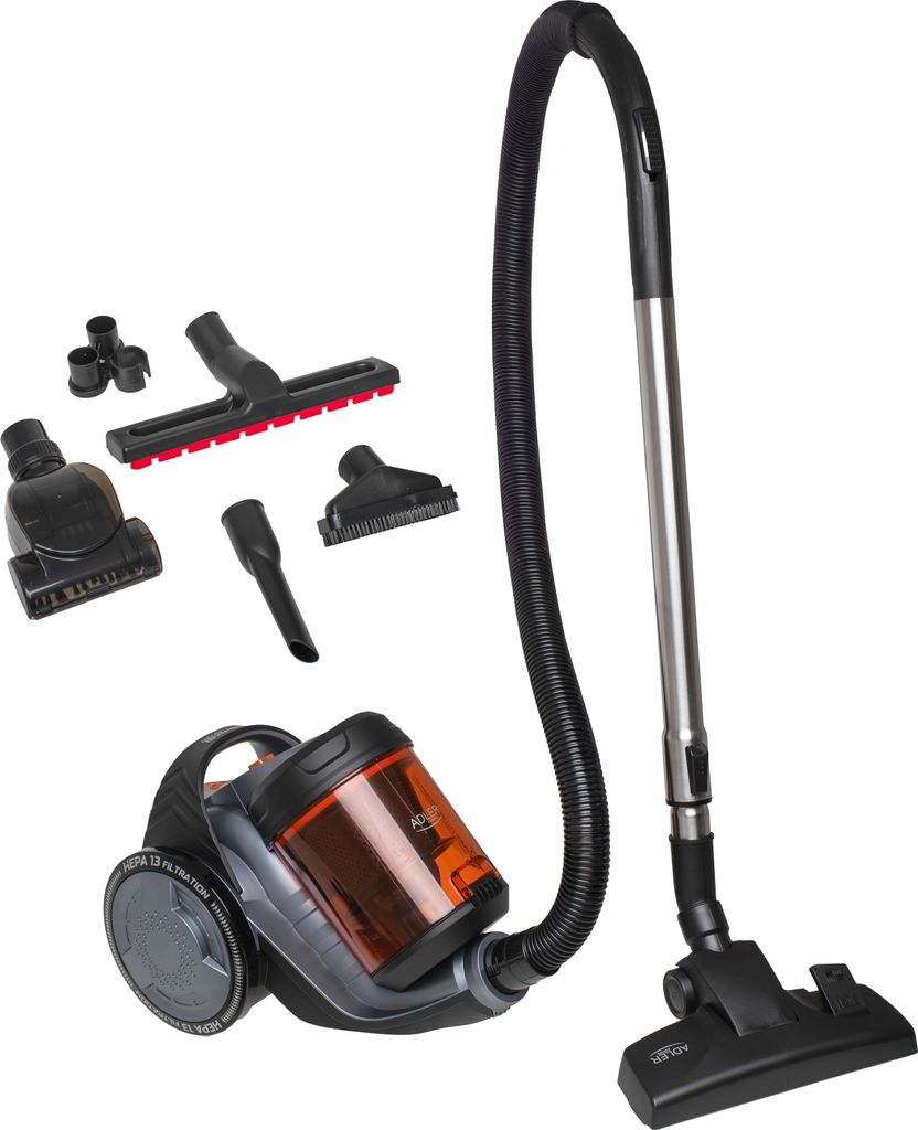 ADLER cycloonstofzuiger, zonder zak, 1,6 liter, 17.000 Pa, Productafbeelding 