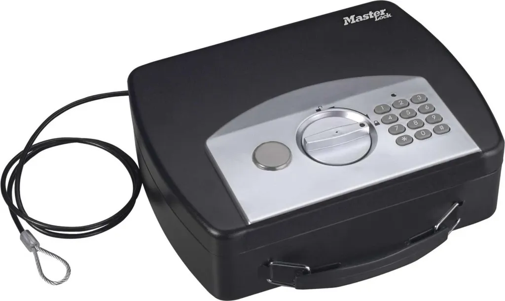 Mini Coffre de Voyage P008EML Master Lock avec Intérieur en Mousse Douce