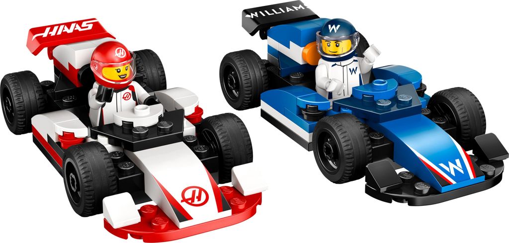 LEGO City F1 Williams Racing und Haas F1 Rennautos - Formel Produktbild 