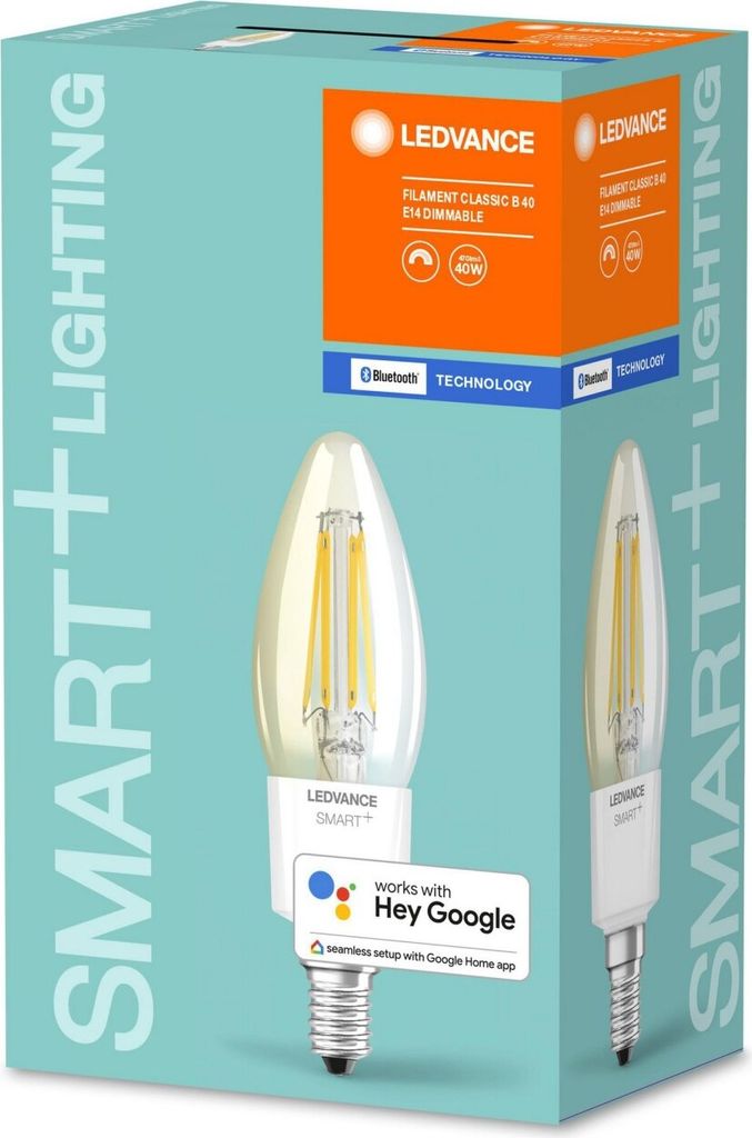 Ledvance LED Filament Smart+ Kerze 4W = 40W E14 klar 470lm Produktbild 9