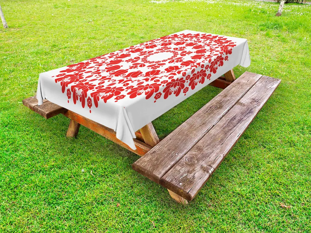 Tovaglia Impermeabile 145x265 ABAKUHAUS - Motivo Folk Ungherese