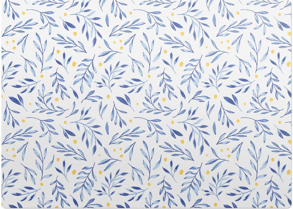 Aquarellblätter – Bodenschutzmatte – Rutschfest – Schutzmatte für Büro – Vinylmatte – Stuhlunterlage – 140 x 100 cm