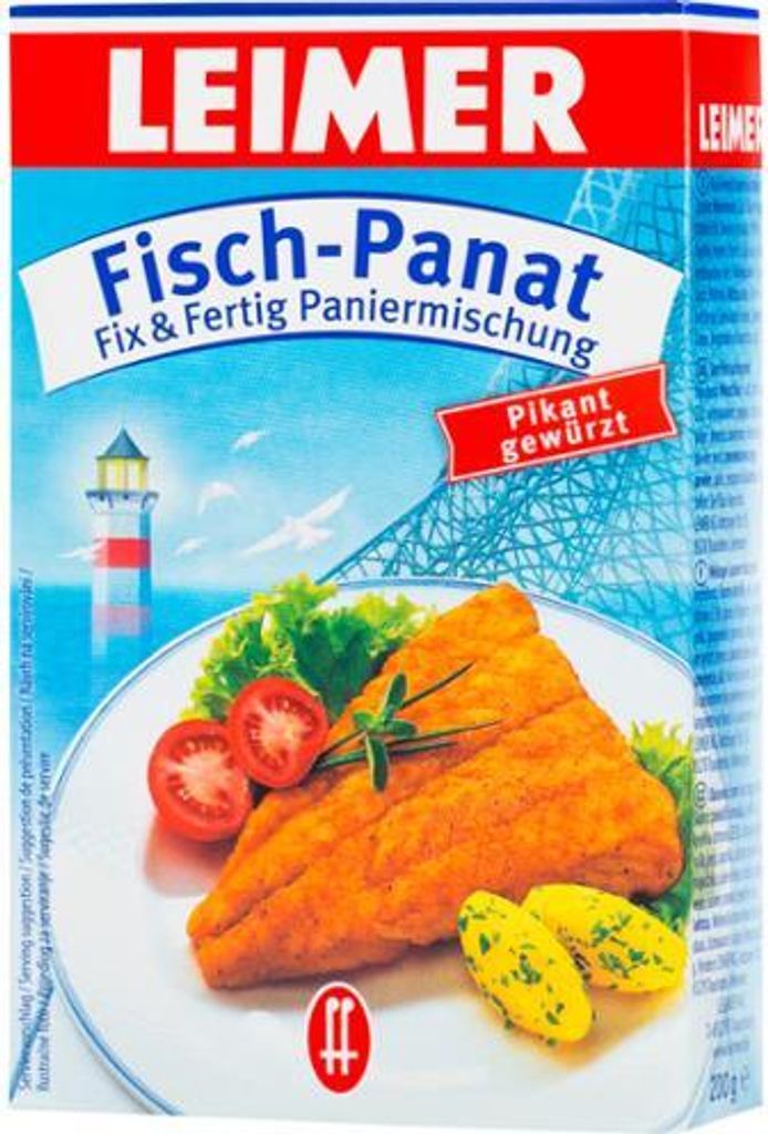 Leimer Fisch Panat Fix und Fertig Paniermischung pikant gewürzt 200g, Menge:200g