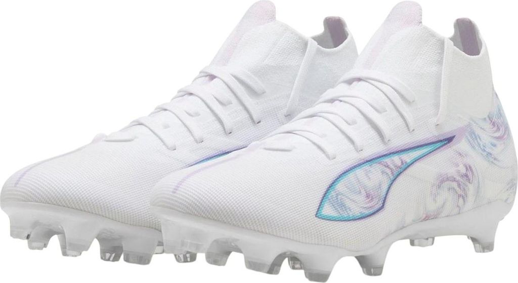 Puma - "Ultra 5 Match+ Brilliance" Fußballschuhe mit festem Boden für Damen GT9876 (41 EU) (Weiß)