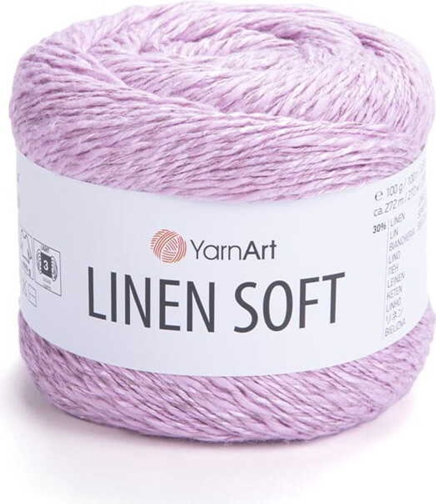 YarnArt Linen Soft 100g Lilirosé - Atmungsaktive Produktbild 
