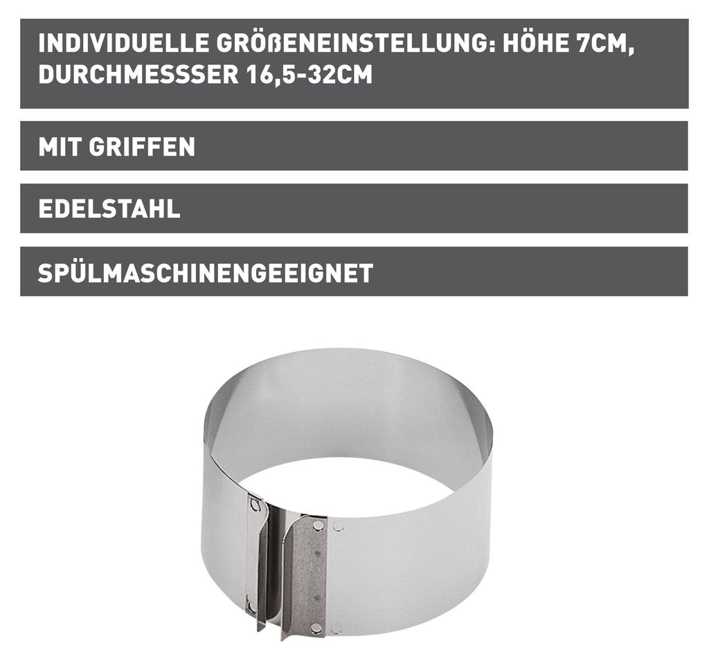 Kaiser 23.0076.9363, Edelstahl, Edelstahl, 70 mm, 32 cm, 75 Produktbild 