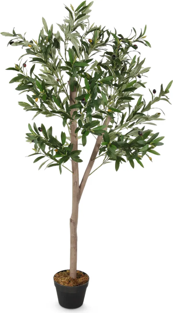 Olivier artificiel luxe 150 cm - Tronc en bois et 928 feuilles vertes
