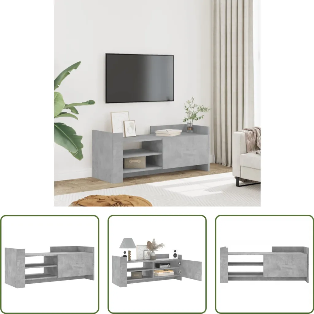 Offerta Mobile TV Cemento 100x35x40 cm - Porta TV Legno Living Store