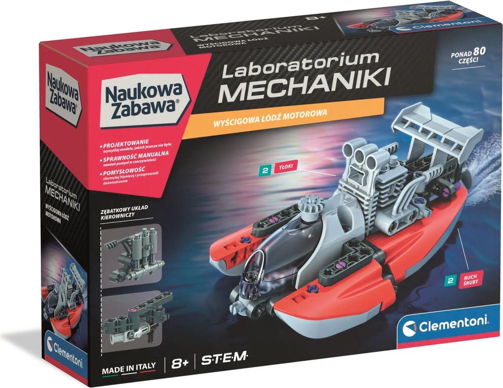 CLEMENTONI Mechaniklabor - Motorboot 50247