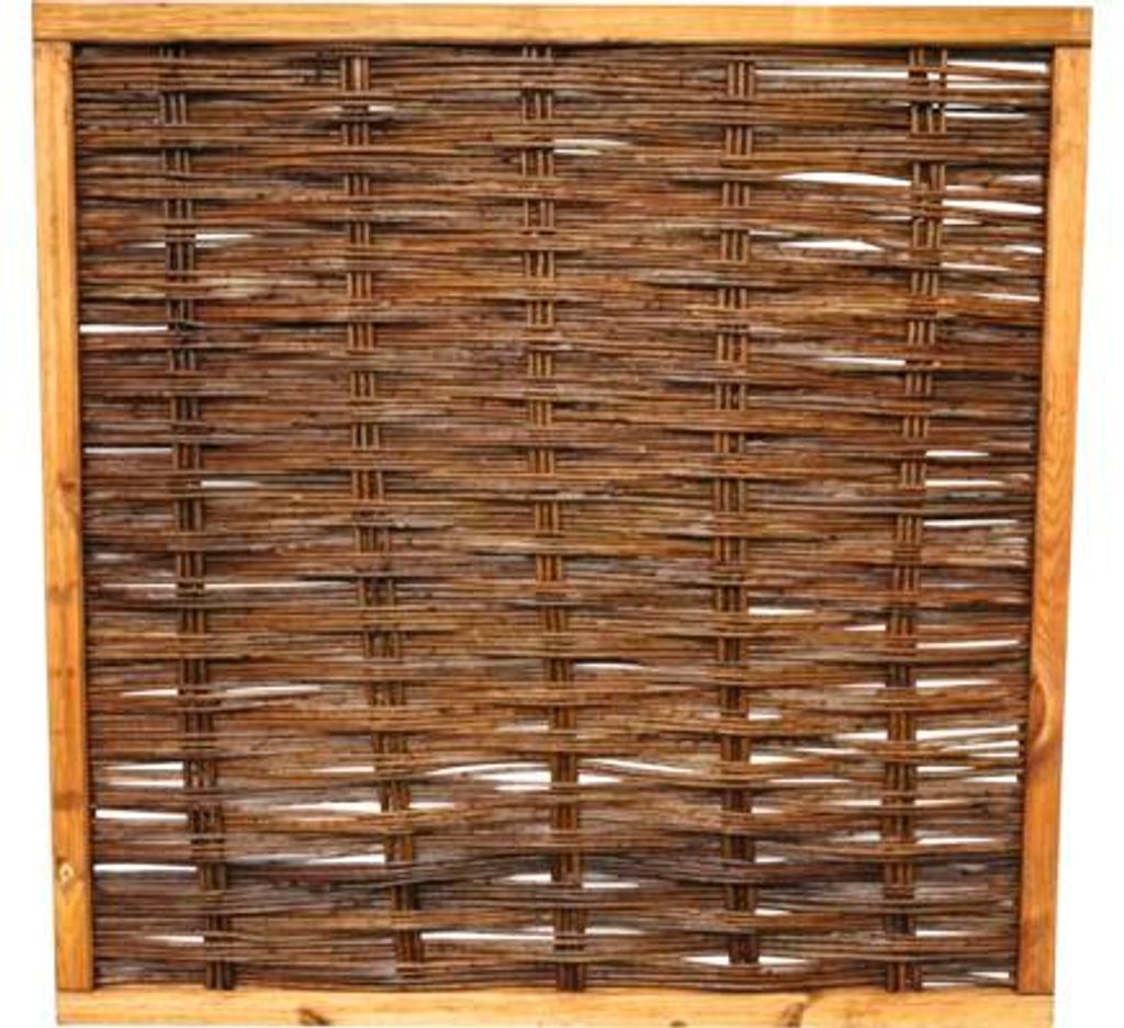 Zaun Teilelement Weidengeflechtzaun Fako 120 x 140 cm braun Produktbild 