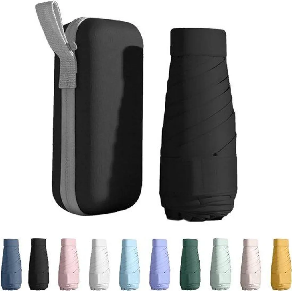 Petit parapluie de voyage portable anti-UV pour femme et homme compact