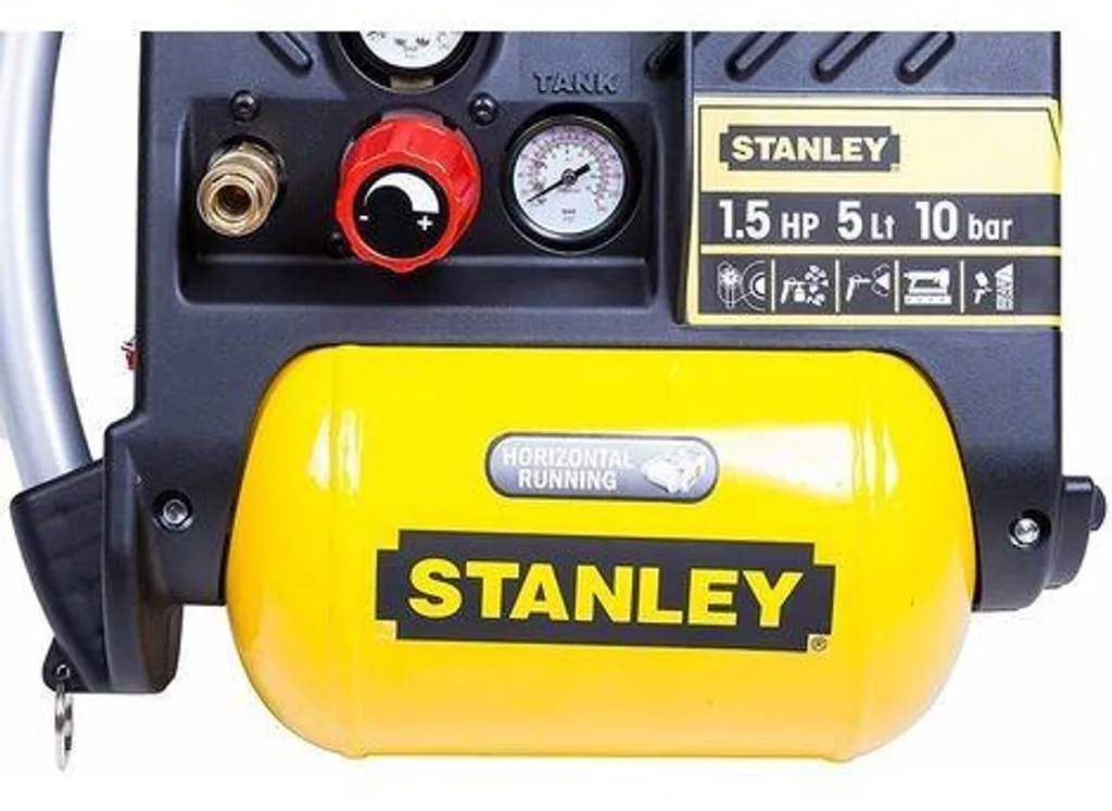 Compresseur sans huile Stanley 10 bar - Modèle DN 200/10/5 compact 5L - 24
