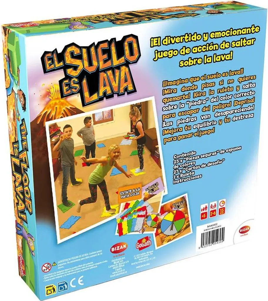 Éloignez les enfants des écrans avec le jeu El Suelo Es Lava Bizak actif