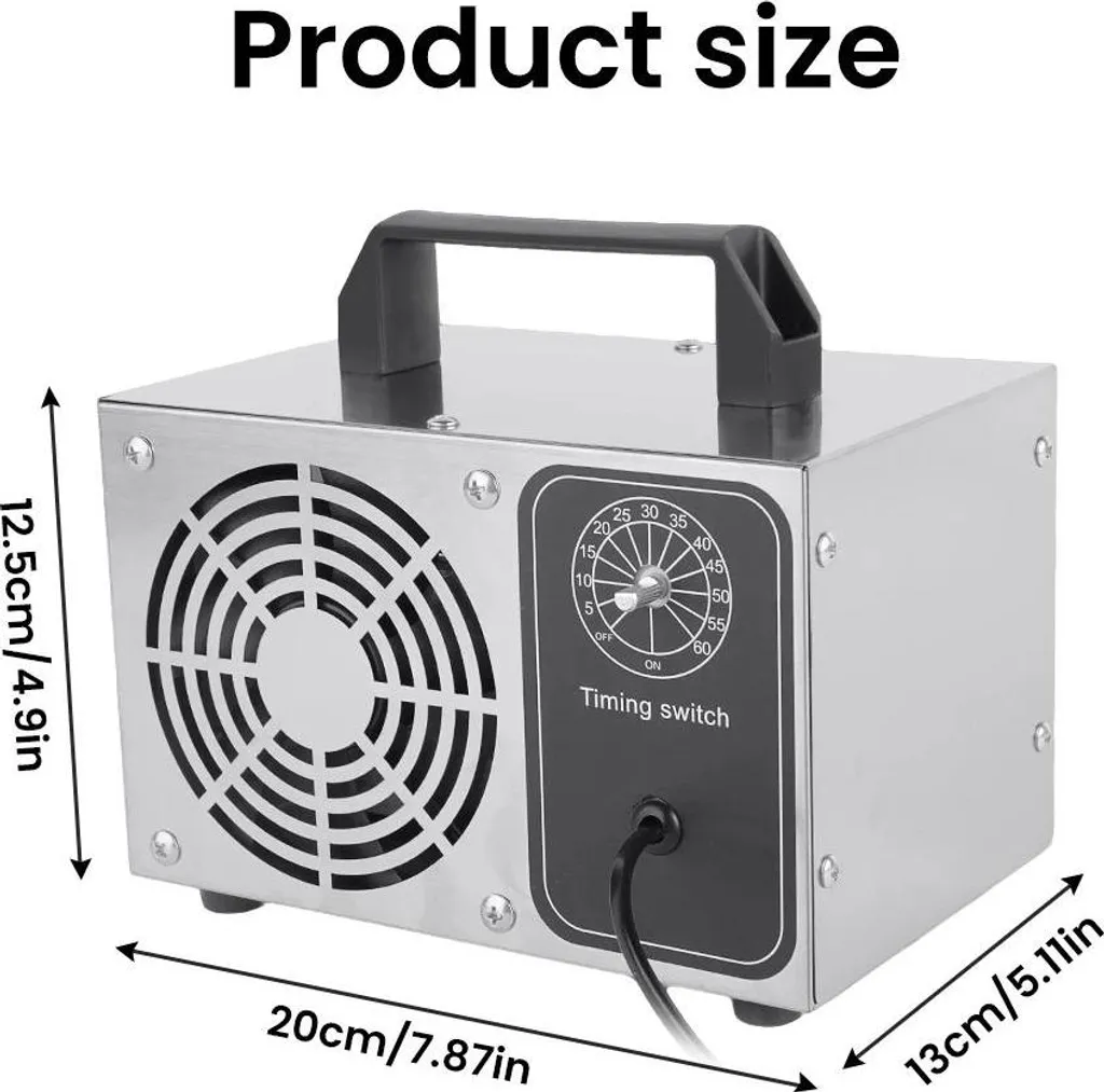 Ozonizzatore Auto e Furgoni 27 g/h - Trattamento Odori Professionale - 2