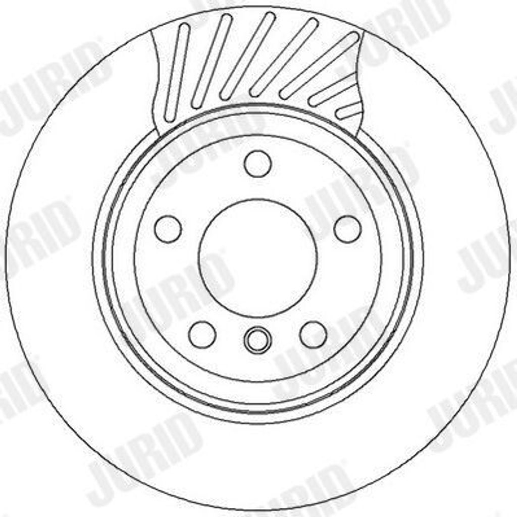 2x JURID Bremsscheibe 562327JC für BMW X3 (E83) 79 5mm 16 31kg 320mm