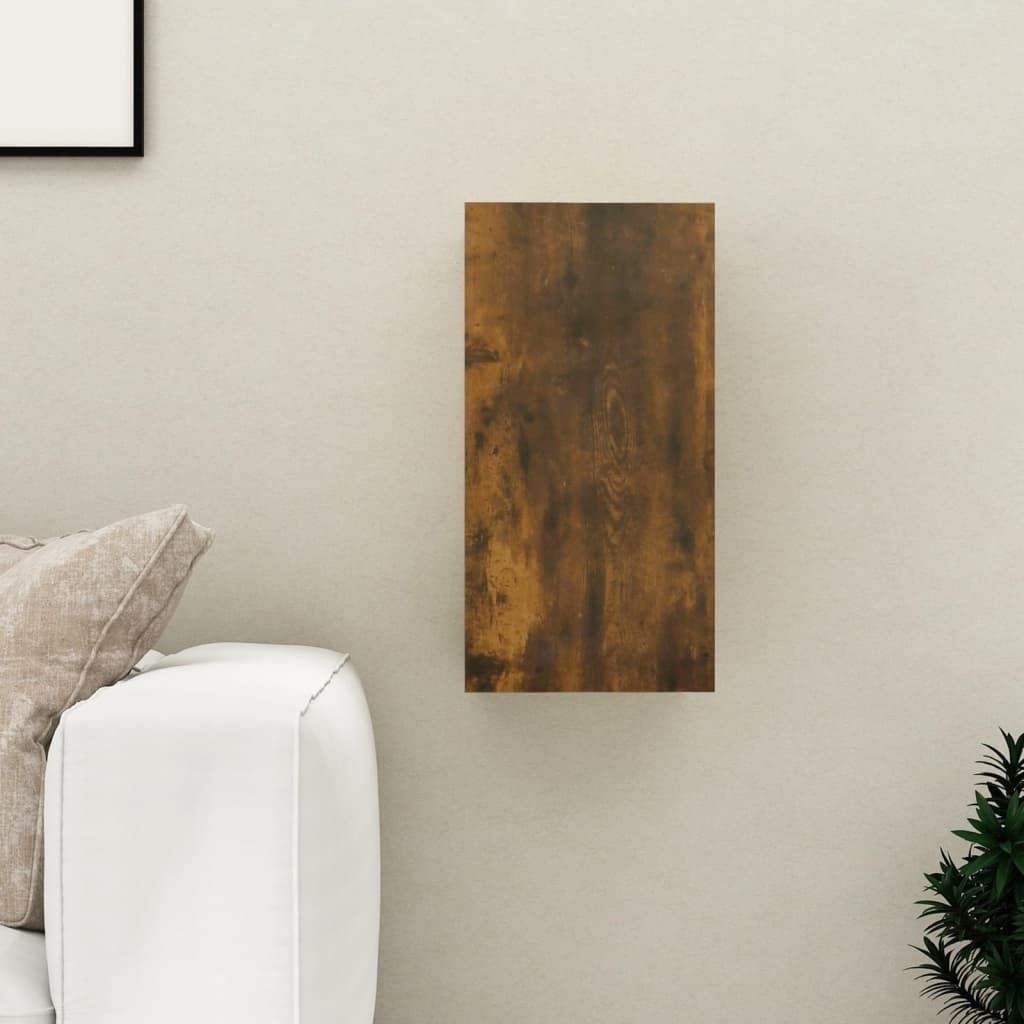 The Living Store TV-Schrank Räuchereiche 30,5x30x60 cm Holzwerkstoff