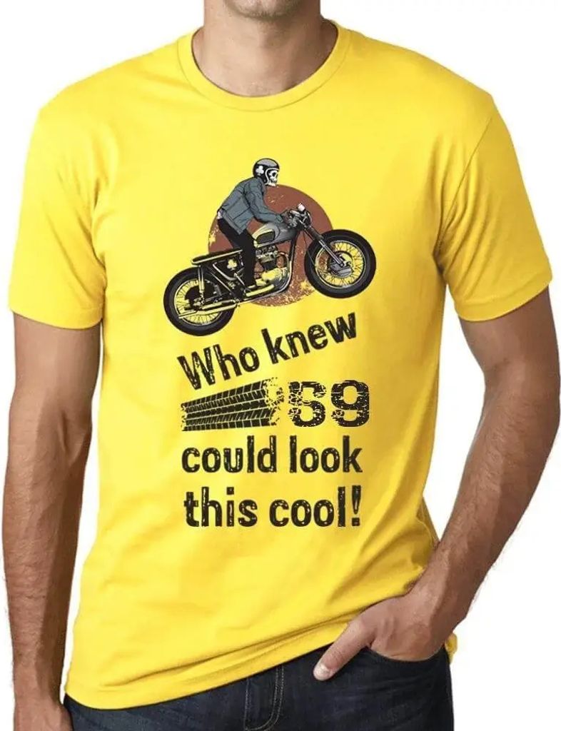 Herren Grafik T-Shirt Wer hätte gedacht dass 59 so cool aussehen kann? – Who Knew 59 Could Look This Cool – Geschenk 59. Geburtstag Jahrestag ...