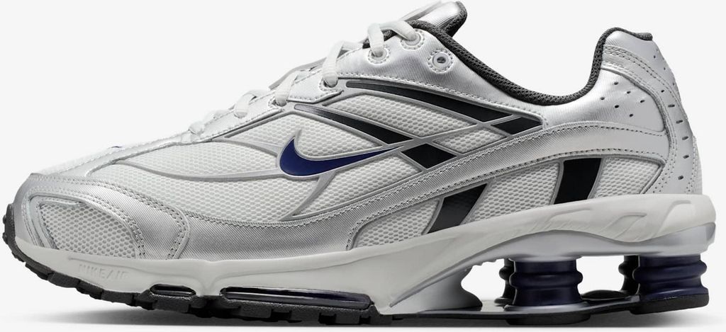 Nike Shox Ride 2 "Photon Dust Metallic Silver Navy" Bunt, Größe: 44.5