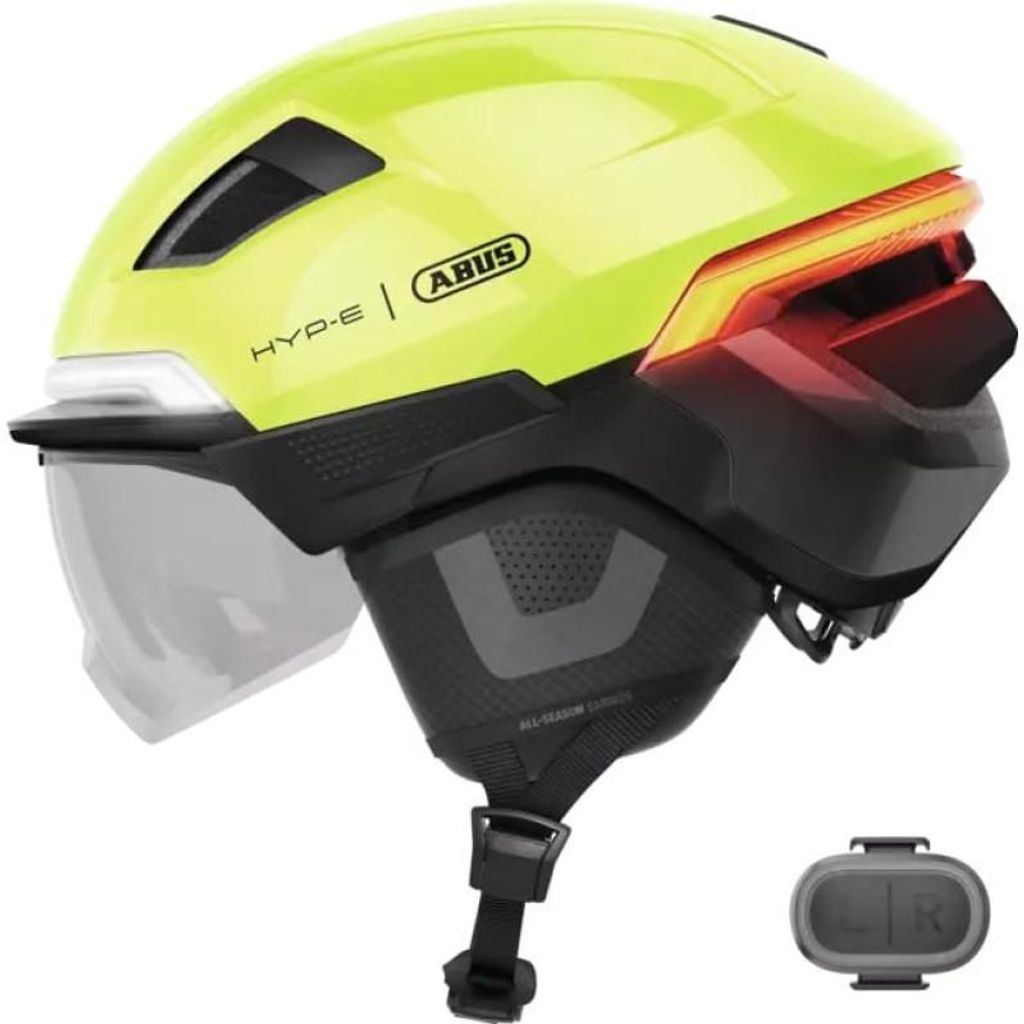 Kask Abus HYP-E ACE miejski na rower żółty sygnałowy Zdjęcie produktu 