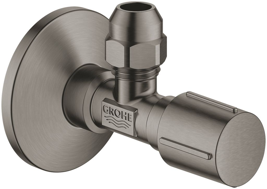 GROHE Eckventil 1/2x3/8'' Rosette Metallgriff hard graphite gebürstet, 22037AL0