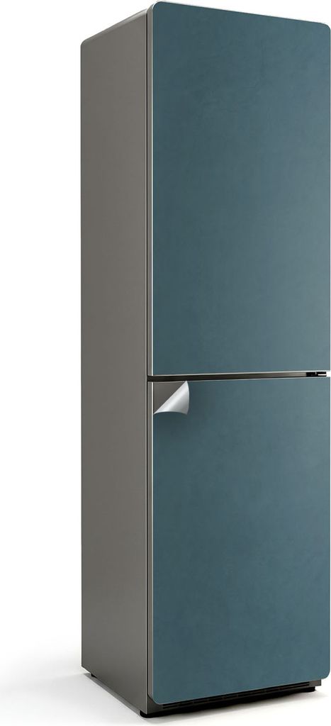 Farbe Dunkelgrün – Kühlschrank Aufkleber – Klebefolie Kühlschrank – Kühlschrank Nachbildung – Kühlschrankfolie selbstklebend – Küch...