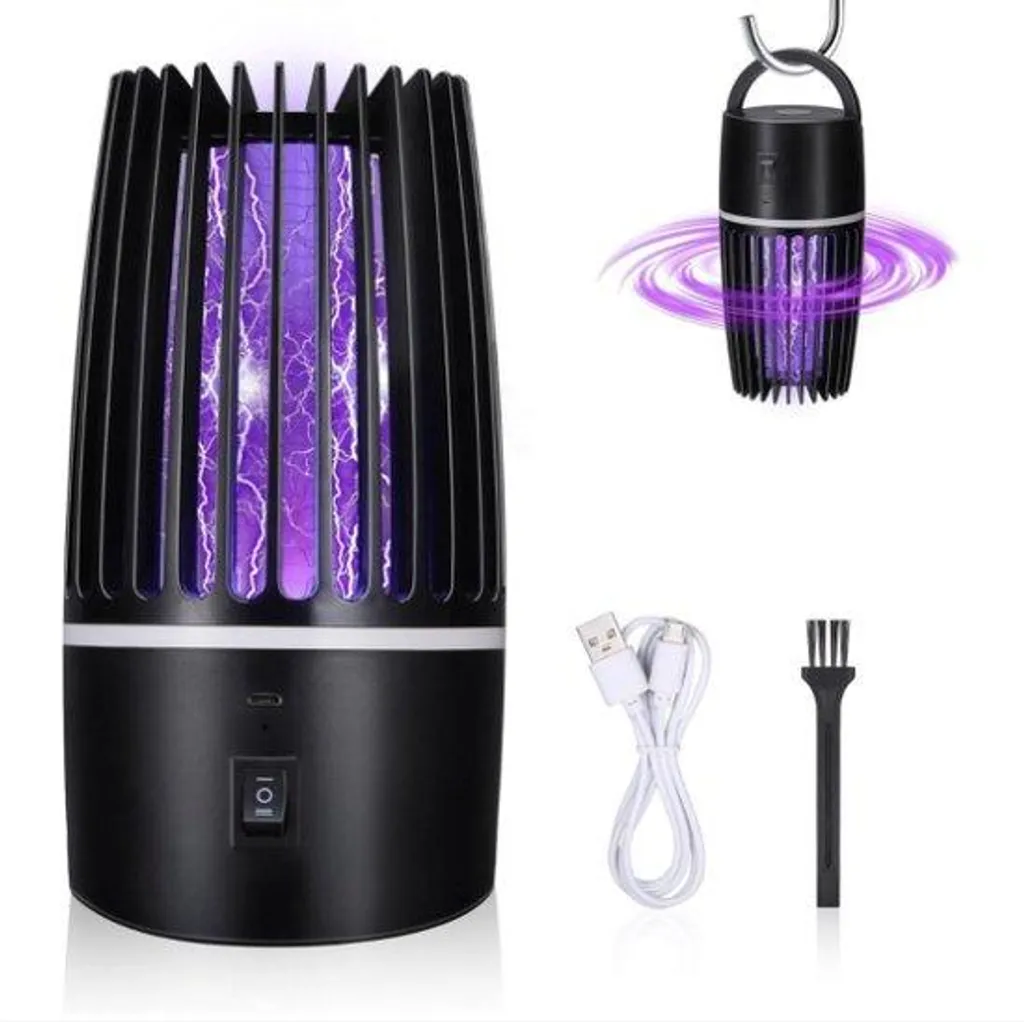 Destructeur de moustiques électrique rechargeable et lanterne UV de camping
