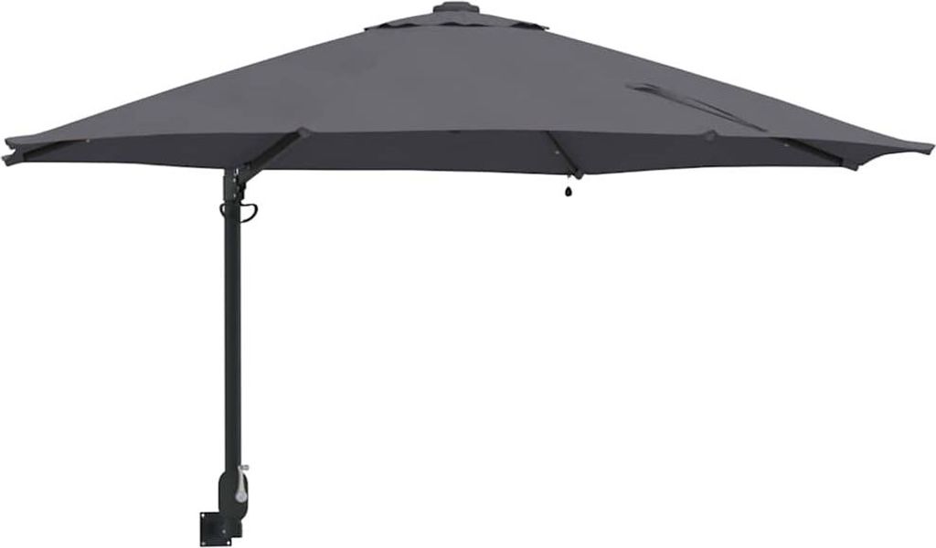 vidaXL Garten-Sonnenschirm Anthrazit 248 x 248 x 148 cm