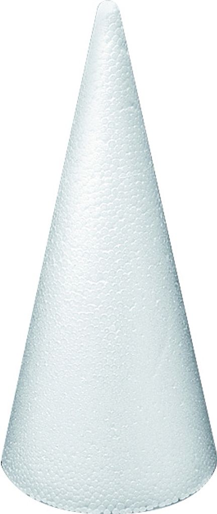 Styropor Kegel 20cm weiß Packung mit 5 Stück
