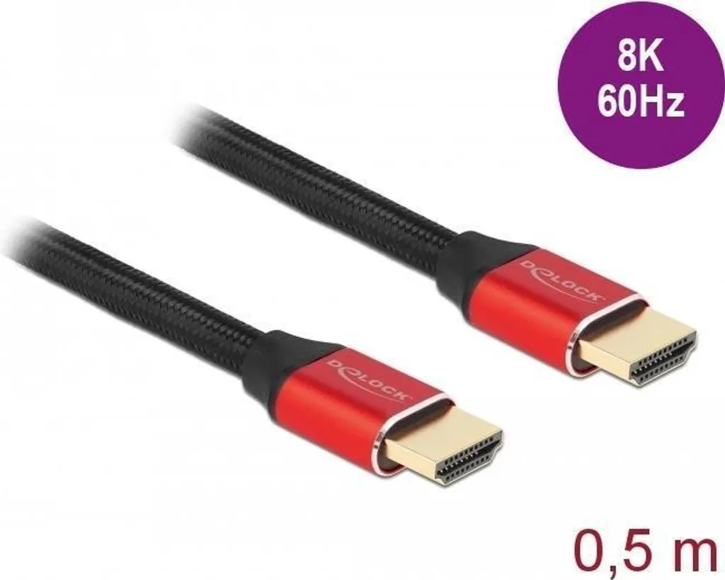 Delock 85772 Cavo HDMI 8K 48Gbps 0,5m - Soluzione Professionale IT - 3