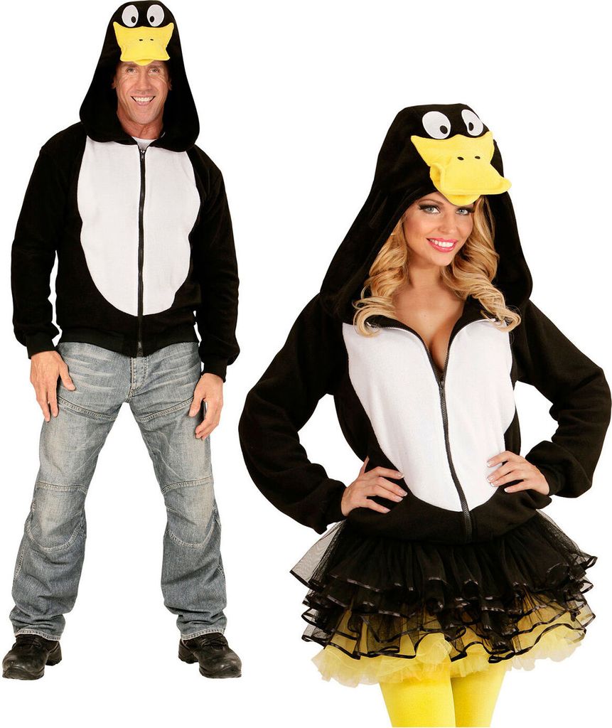 Ente Jacke mit Kapuze 1-tlg. S/M