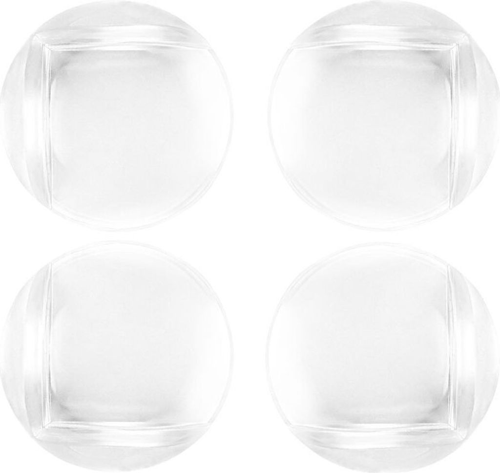Kikkaboo Große Runde Eckschützer 4 Einheiten Durchsichtig Durchsichtig One Size