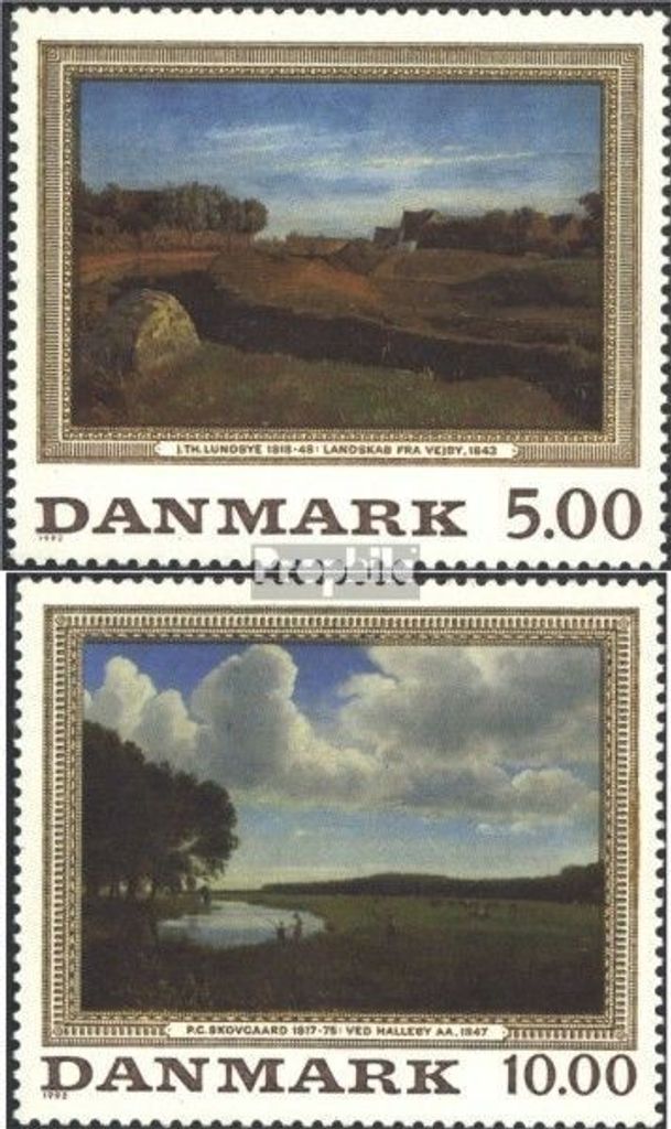 Briefmarken Dänemark 1992 Mi 1044-1045 (kompl.Ausg.) postfrisch Gemälde V