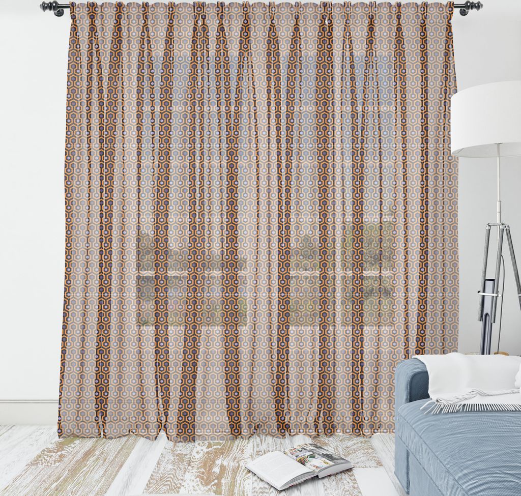 ABAKUHAUS Abstrakt Wandteppich, Illustration von Honeycomb Design-Hexagon formte Motive, Wohnzimmer Schlafzimmer seidiges Satin Wandtuch, 274 cm x ...